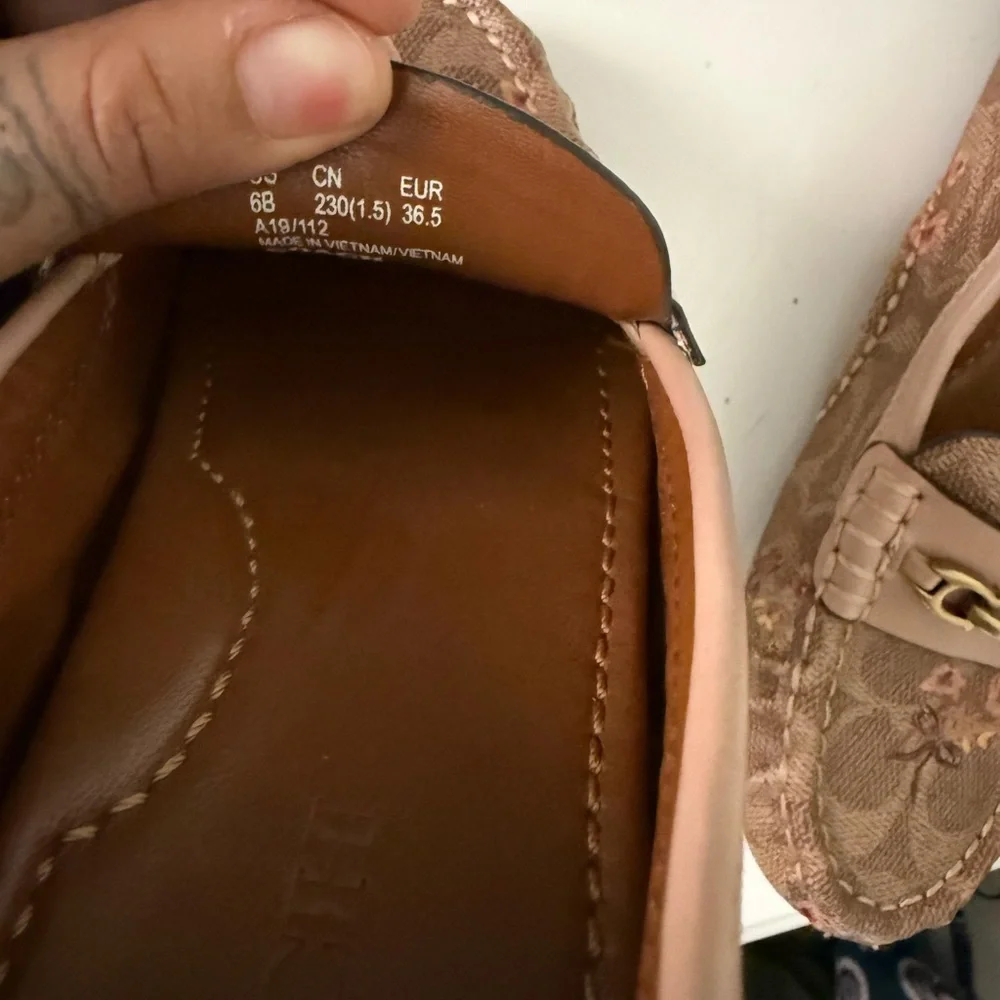 Coach Pink and Brown Loafers - Picture 8 of 8